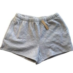 NWT Skims cotton fleece classic shorts in the color heather grey - medium